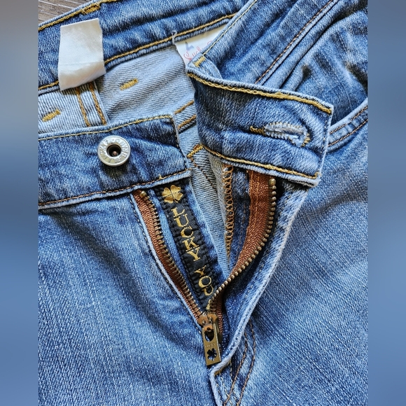 Lucky Brand Y2k Dungarees Sundown Denim Jeans - Picture 5 of 6